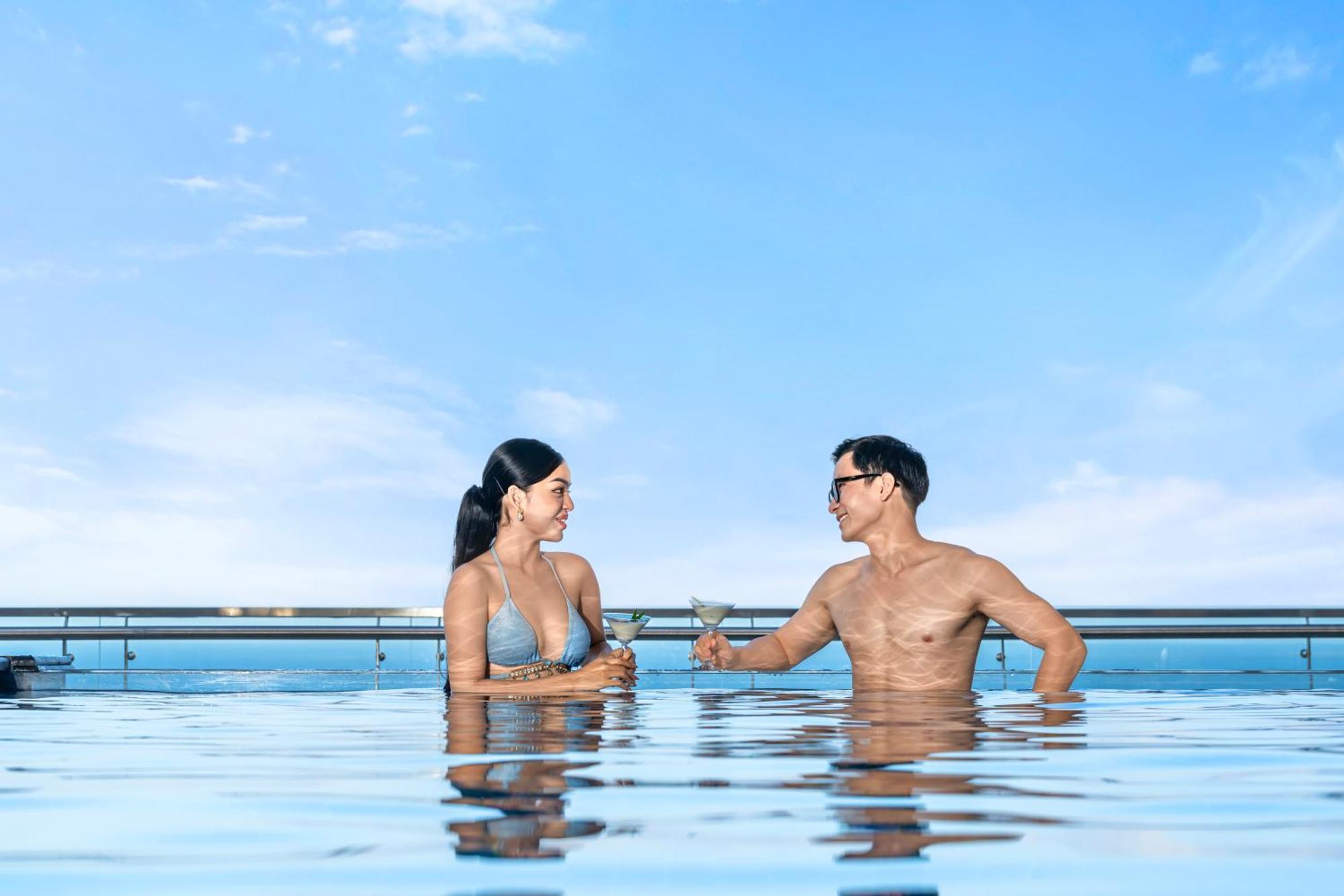 Bluesun Danang Beach Hotel Bagian luar foto